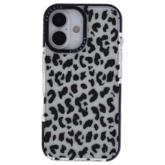 Monochrome Leopard Print Design Phone Case - Compatible With iPhone