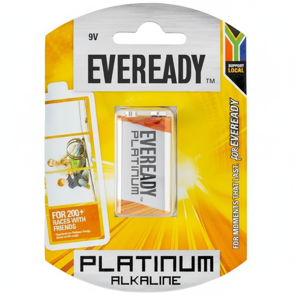 Eveready 9V Platinum Alkaline Battery for Household Devices