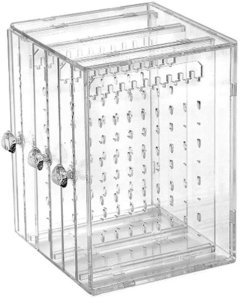 3 Panel Acrylic Earring Display Stand Organiser