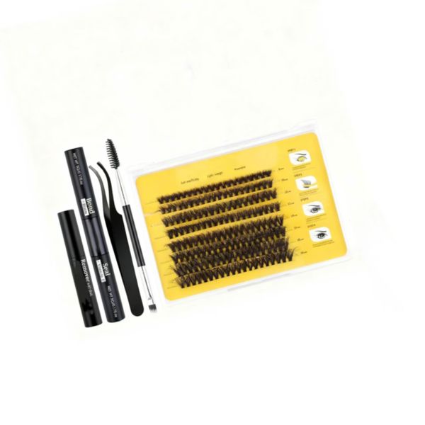 Wool Curl Eyelash Cluster Set 160 Pieces Eyelash Cluster Mixed 8-16mm