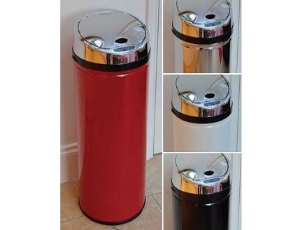 Fine Living Sensor Dustbin Round 30 Litre - Red