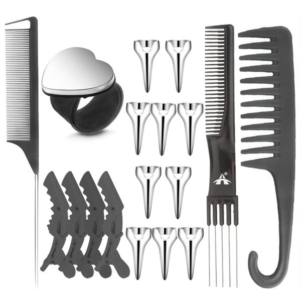 ALANES 18 Pieces Magnetic Wrist Sewing Pincushion with Hair Braiding Tools