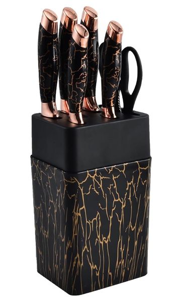 6-Piece Knife Set with Acrylic Blocks