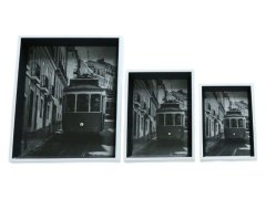 Tabletop 3-Piece Rectangular Picture Frame 10 x 15cm 13 x 18cm 20 x 25cm