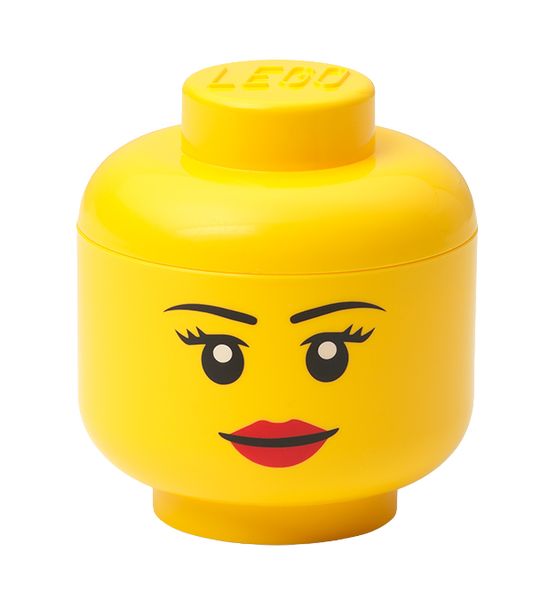 LEGO Storage Head Mini - Girl (11.5cm Tall)