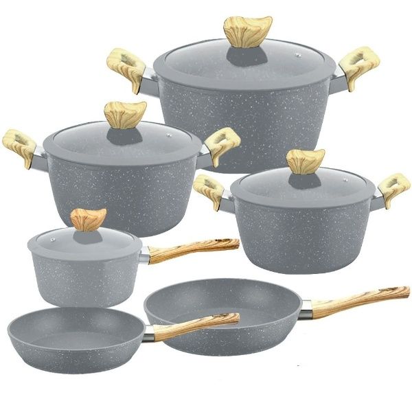 Deals Non-Stick Cooking Pots 10 Piece Set