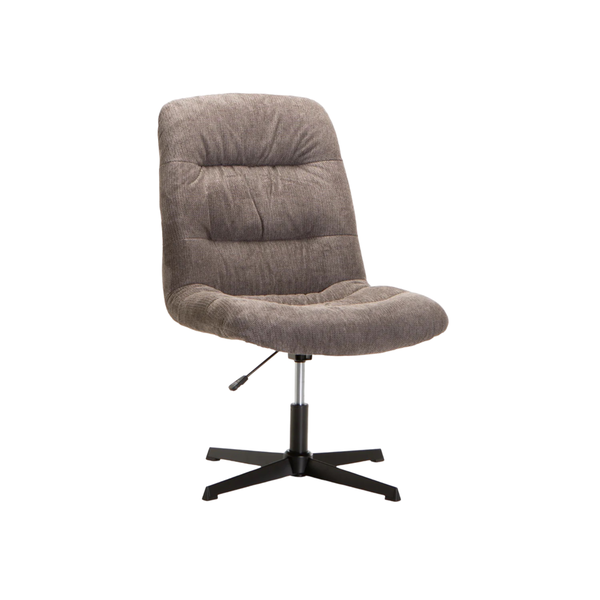 Simply Comfy Stacey Swivel Fabric Chair For Home, Office or Study Room