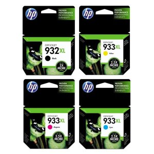 HP 932 &amp; 933XL Printer Ink Bundle