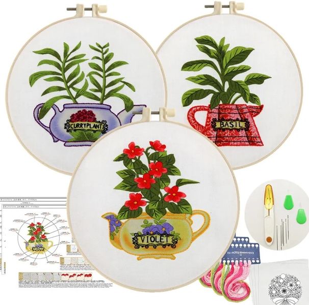 Embroidery DIY Kit - Teapot 009