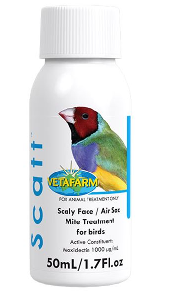 Scatt VetaFarm - Scaly Face / Air Sac Mite Treatment for Birds 50ml
