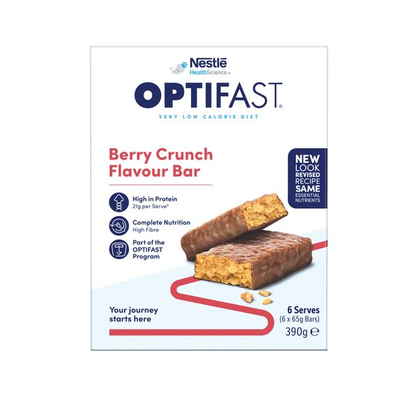 OPTIFAST BERRY BAR CRUNCH 12 (6 x 65g)