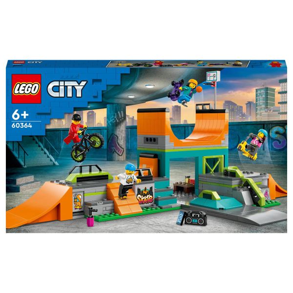 LEGO® City Street Skate Park 60364 Building Toy Set (454 Pieces)