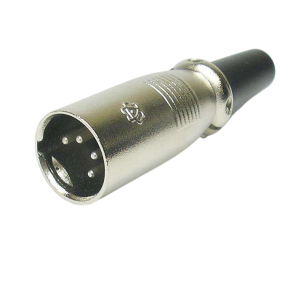 XLR4-12C 4-Pin Female XLR Cable Mount Connector Metal Body