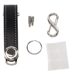 Car Key Pouch Case Wallet Holder Chain Key Wallet Ring Pocket Black