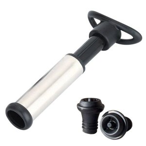 Wine Preserver Pump with 2 Reusable Stoppers