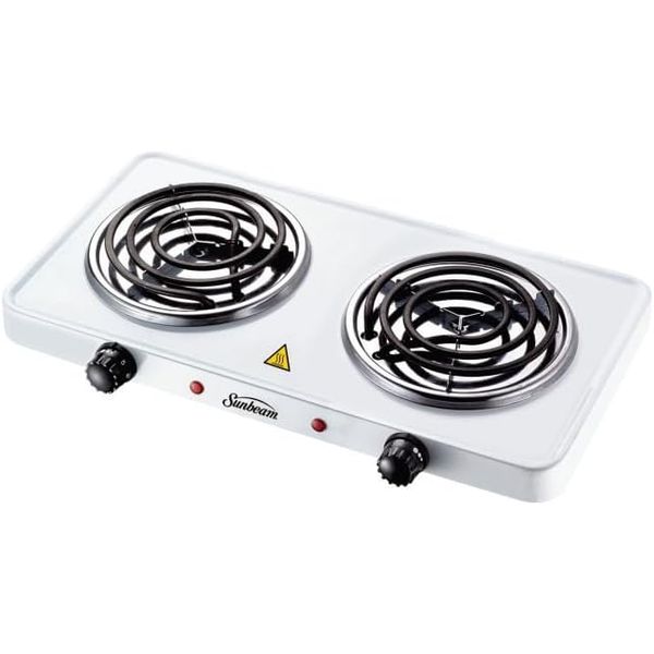Sunbeam - Double Spiral Hotplate - White -SDS-350A