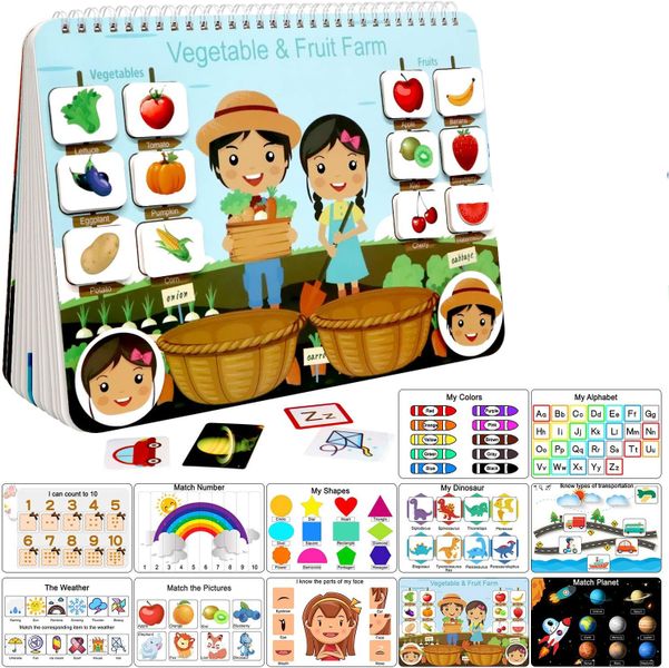 Busy Book for Kids,Montessori Toys for Kids,Autism Sensory Educational Toys