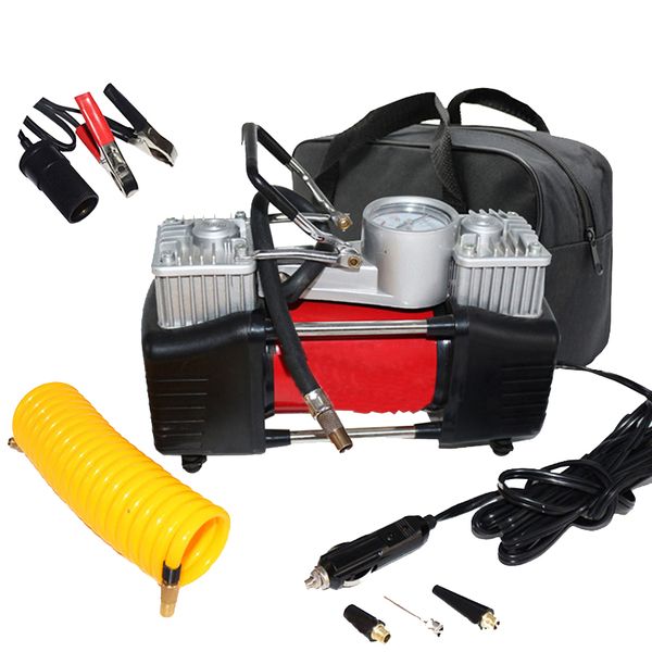 Portable Air Compressor 150PSI with Dual-Powered Cylinder