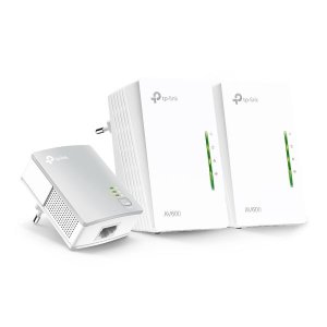 TP-Link WPA4220 AV600 Powerline Wi-Fi 3-Pack Kit, 300Mbps Wi-Fi