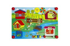 Jeronimo Wooden Latch Board - Farm