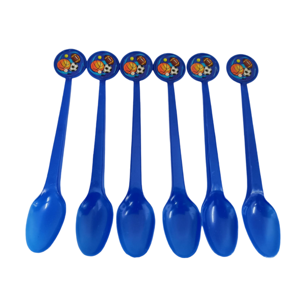 Blue Plastic Spoon Bulk Pack