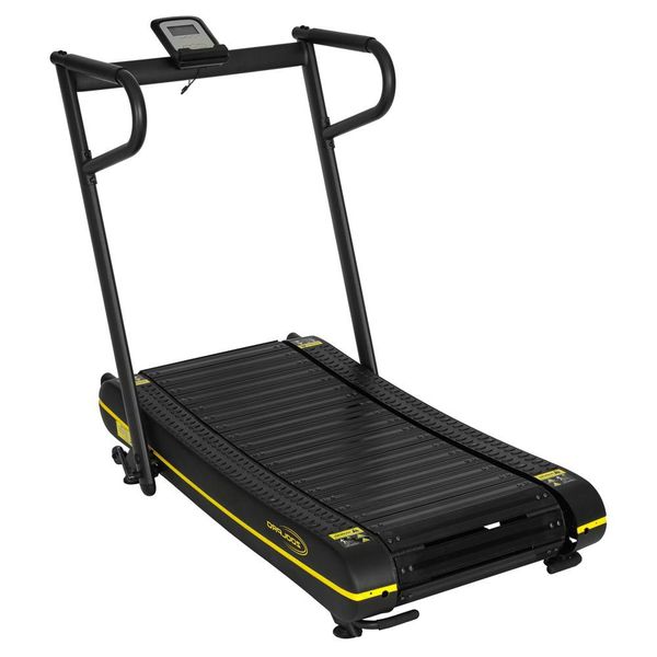 Zoolpro - Runsmart Plus Exercise Treadmill Non-Motorised - Black and Yellow