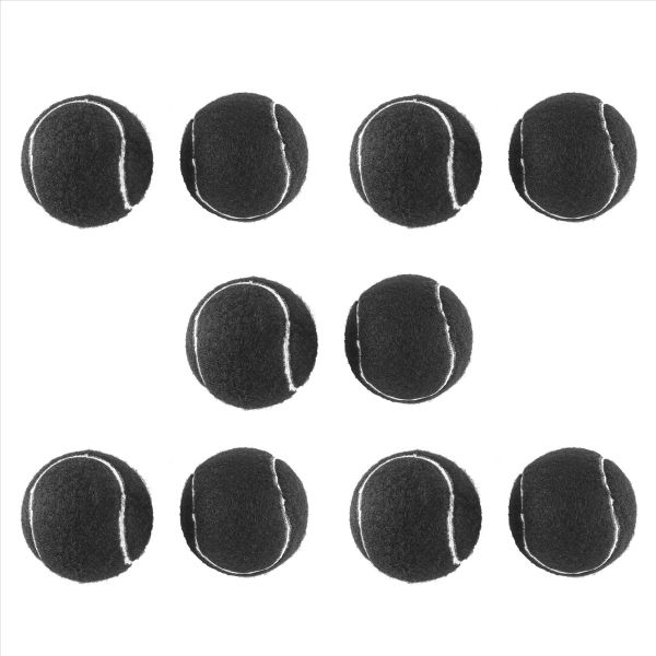 2 Pcs Precut Walker Tennis Ball For Furniture Legs Protection Black
