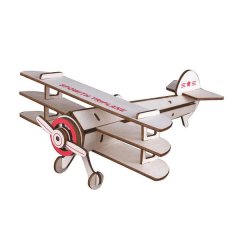 3D Wooden Airplane Puzzle Toy for Kids Adults Fun!