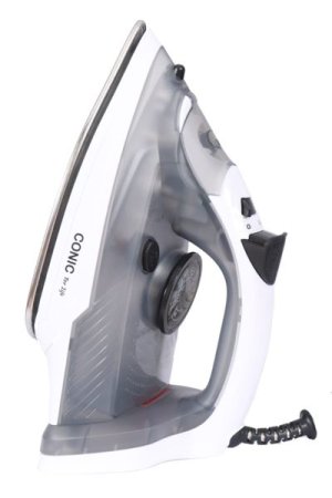 Conic - 2200W Stainless Steel Steam Iron - White &amp; Black