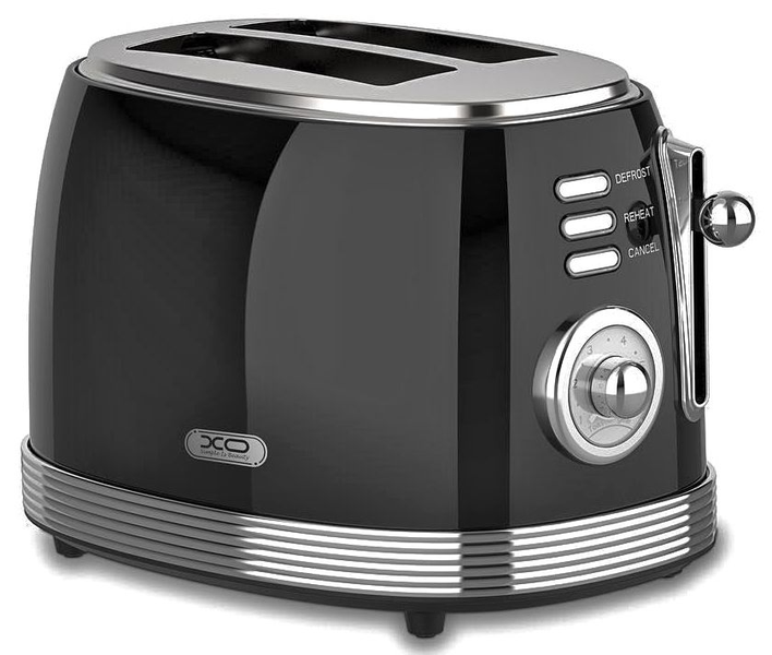 XO 850W Retro-Style 2 Slice Toaster