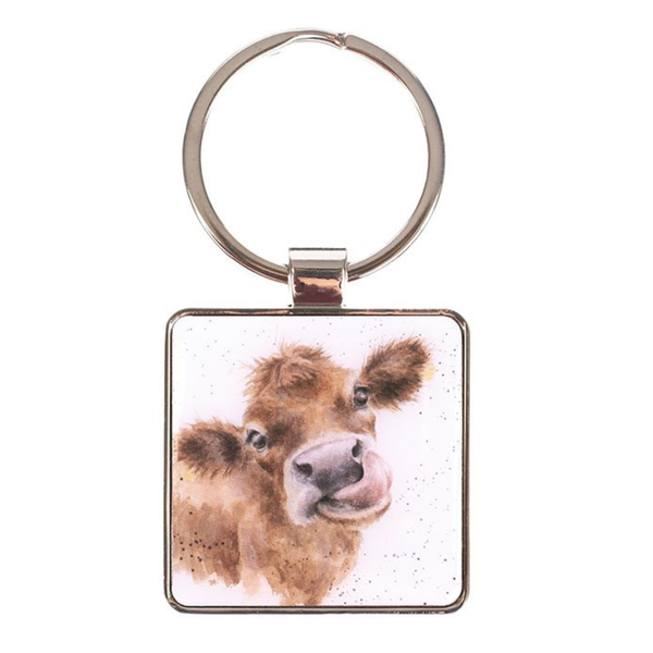 Wrendale Keyring - "Moooo" Cow