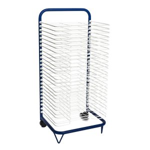 Paint Art Drying Rack 25 Layer on Wheels - 25 Shelves A3 Size, Mobile