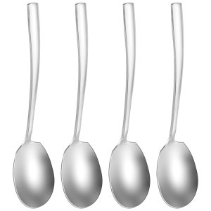 Large Serving Spoon,Set of 4 Stainless Steel,Mirror Finish for Buffet