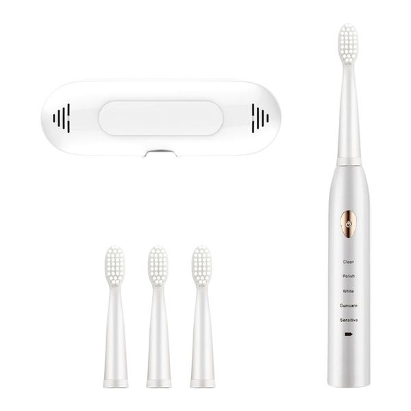 Adult Acoustic Electric Toothbrush 5 Mode USB Charging IPX7 Waterproof