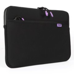 TROO 13" Laptop Neoprene Sleeve - Wateproof Dual Zipper + Front Pocket