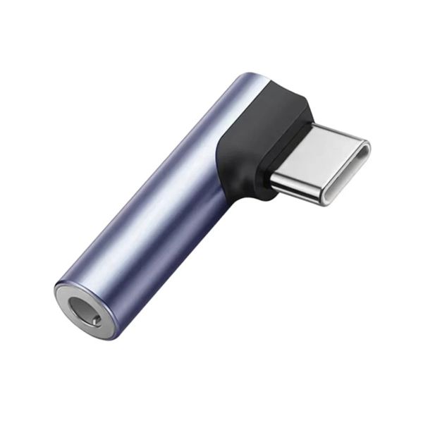 L-Shape Type-C to 3.5mm Adapter Compatible with iPhone 15 16 Pro Samsung
