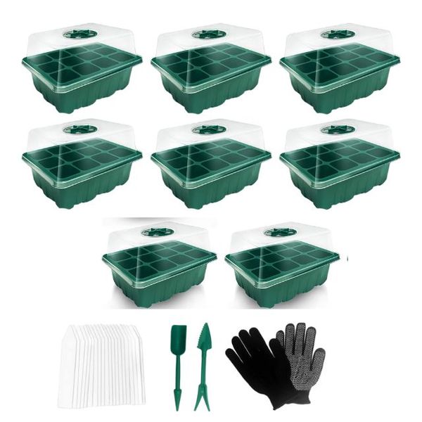 Synergy360 Germination Grow System: 8-Tray Starter Kit with Light