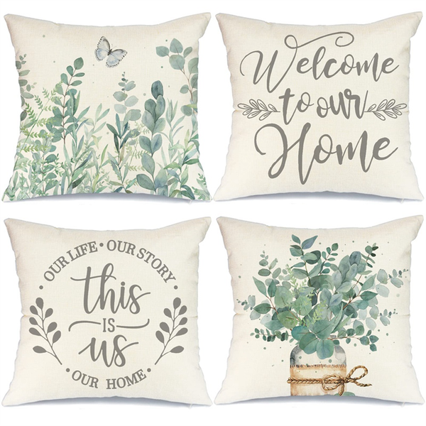 Spring Decorations Eucalyptus Leaves Home Decor for Couch
