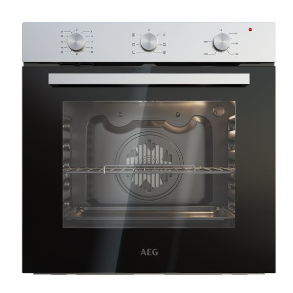 AEG 60cm Built-In Oven With Fan-Assist - Stainless Steel