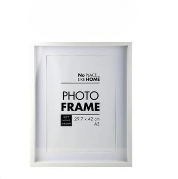 40 x 50 cm White Shadow Box Sleek Picture Frame for Keepsakes and Wall Art