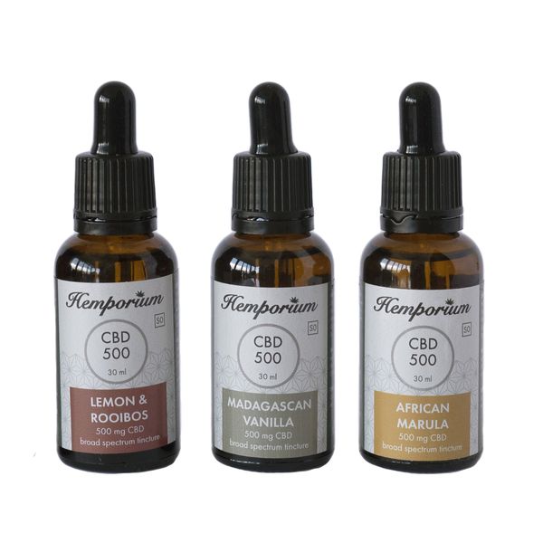 Hemporium 500mg CBD Oil Broad Spectrum - Flavours of Africa Set