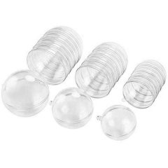 30Pcs Plastic Hollow Ball Christmas Hollow Ball Decoration Ball Sky Window