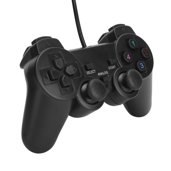 Wired USB Gamepad 5ft Cable for PC/Laptop (Black)