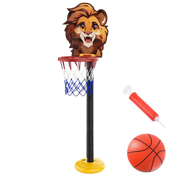 Toddler Basketball Hoop Set with Stand Indoor &amp; Outdoor Mini Court Gift
