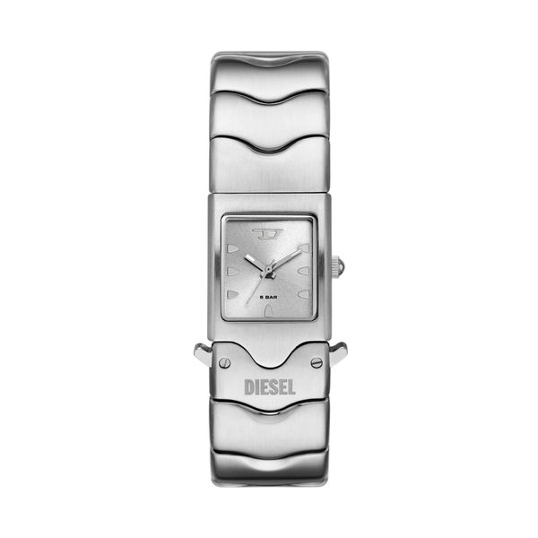 Diesel Closer Mens Silver Stainless Steel Strap Watch-DZ2222