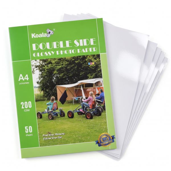 Koala A4 Photo Paper 200gsm Double Sided Glossy Inkjet 50 Sheets