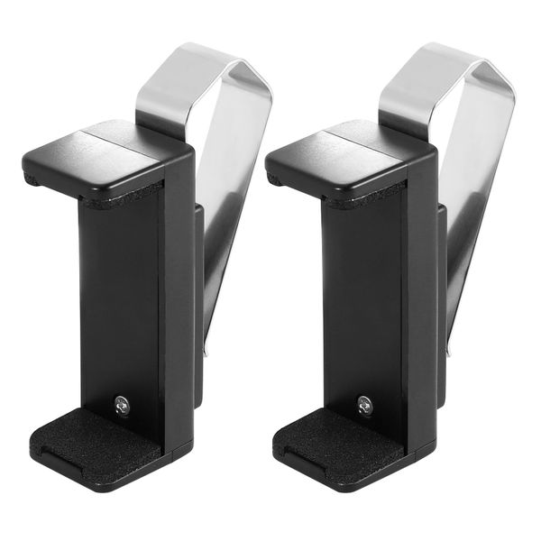 2 Pcs Car Sun Visor Clip Holder Auto Fastener Bracket Black