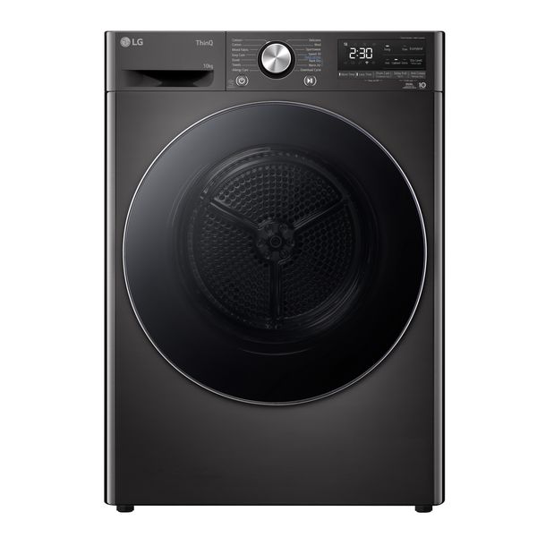 LG RH10V9ZV2W 10kg A+++ Black Dual Inverter Heat Pump Tumble Dryer
