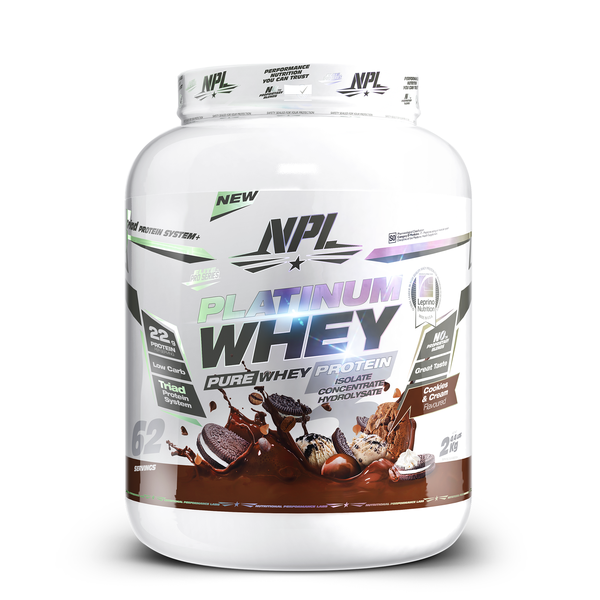 NPL Platinum Whey, Cookies &amp; Cream - 2kg