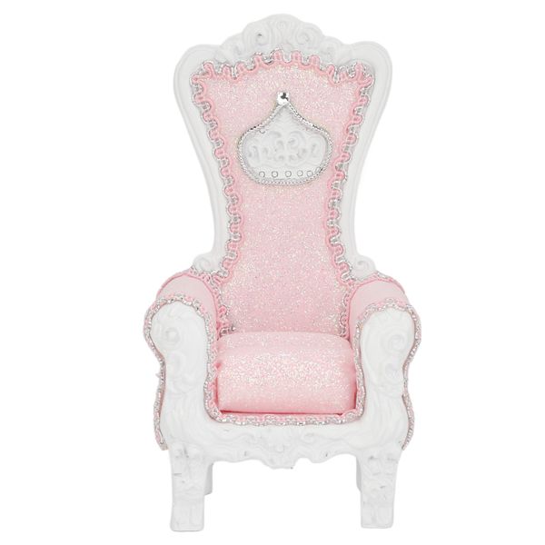 Pink Rhinestone White Sofa Jewelry Display Stand for Rings &amp; Earrings